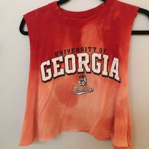 University of Georgia cut out shirt
